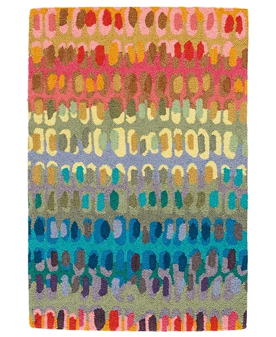 Dash and Albert Rugs by Annie Selke Paint Chip Wool DA552 3'x5' Area Rug