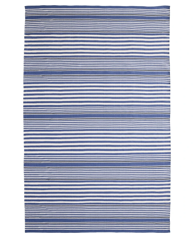 Dash and Albert Rugs by Annie Selke Rugby Stripe Indoor/Outdoor RDB176 6'x9' Area Rug