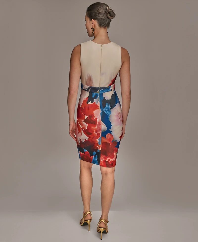 Donna Karan New York Women's Sleeveless Scuba Sheath Dress