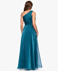 Xscape Women's One-Shoulder Organza Ball Gown