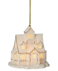New For 2025! Lenox Mistletoe Park Ski Shop Lit Ornament