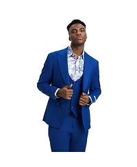 Stacy Adams Men's Stacy Adams Hybrid-Fit 3pc Suit Set, Jacket Vest and Pants