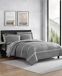 Eddie Bauer Chevron And Stripes Microfiber Reversible 5-Pc. Comforter Set, Twin