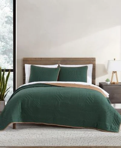 Eddie Bauer Solid Washed Microfiber Reversible Quilt Sets