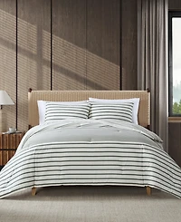 Eddie Bauer Cooper Stripe Cotton Reversible 2-Pc. Comforter Set, Twin