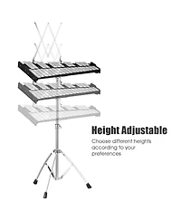 Mecale 30 Notes Percussion with Practice Pad Mallets Sticks Stand