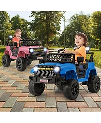 Gymax 12V Kids Ride on Truck Car Battery Powered Toddler Electric Vehicle w/ 3 Speeds