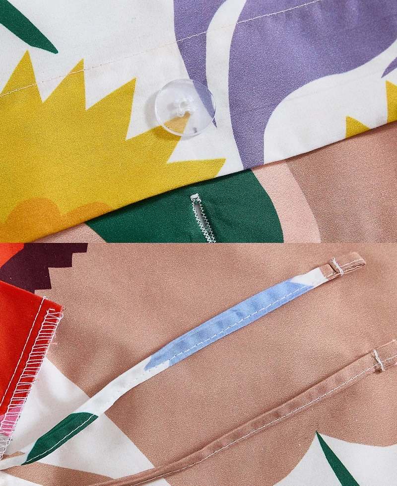 Marimekko Ojakellukka Cotton Percale 3-Pc. Duvet Cover Set