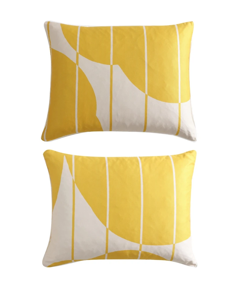 Marimekko Vesi Unikko Cotton Sateen 3-Pc. Duvet Cover Set, King