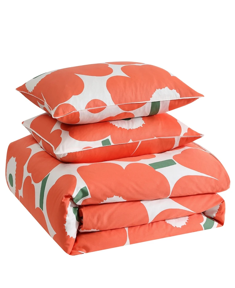 Marimekko Unikko Cotton 3-Pc. Duvet Cover Set