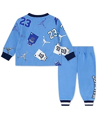 Jordan Baby Boys Crewneck Top & Jogger Pants, 2 Piece Set