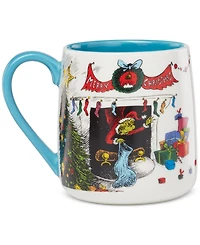 Lenox WhoVille Grinch Fireplace Mugs, Set of 2