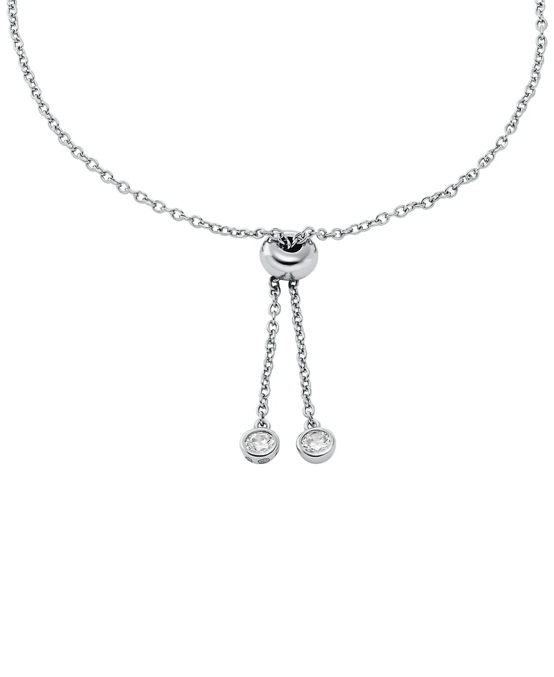 Michael Kors Sterling Silver Logo Slider Bracelet