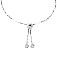 Michael Kors Sterling Silver Logo Slider Bracelet