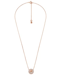 Michael Kors Cubic Zirconia Logo Pendant Necklace