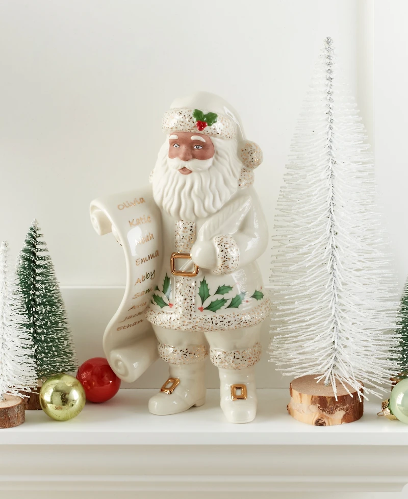 Lenox 2025 African American Santa with List Figurine