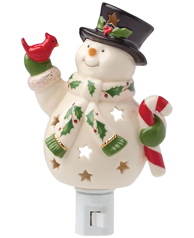 Lenox Happy Holly Days Snowman Night Light