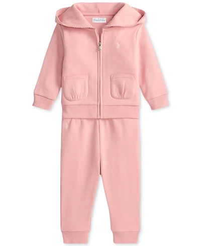 Polo Ralph Lauren Baby Girls Fleece Hoodie & Pant Set