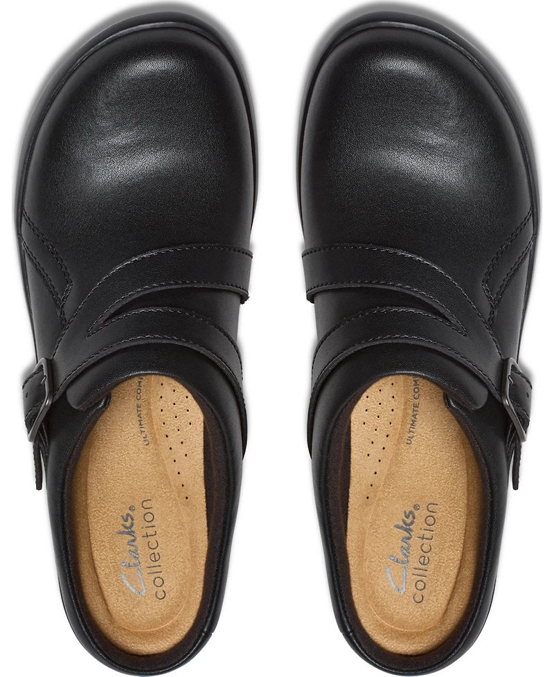 Clarks Women's Angie Braley Round Toe Mules