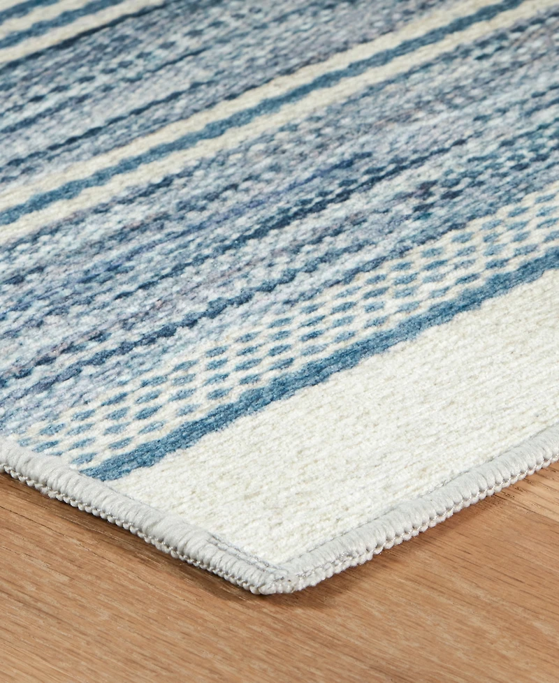 Dash and Albert Rugs by Annie Selke Ellington Stripe Machine Washable DA2339 2'x3' Area Rug