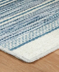 Dash and Albert Rugs by Annie Selke Ellington Stripe Machine Washable DA2339 2'x3' Area Rug