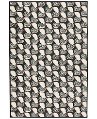 Dash and Albert Rugs by Annie Selke Cock-a-doodle-doo Machine Washable DA2169 3'x5' Area Rug