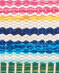 Dash and Albert Rugs by Annie Selke Bright Stripe Indoor/Outdoor DA1087 2'6''x8' Runner Area Rug