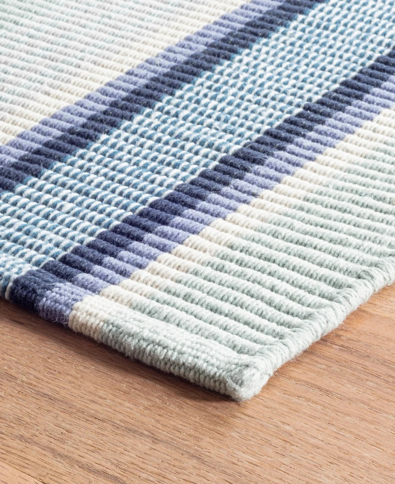 Dash and Albert Rugs by Annie Selke Barbados Stripe DA1024 2'6''x8' Runner Area Rug