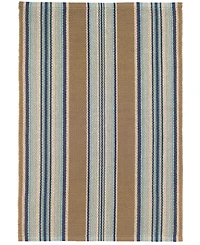 Dash and Albert Rugs by Annie Selke Blue Heron Stripe Indoor/Outdoor DA142 10'x14' Area Rug