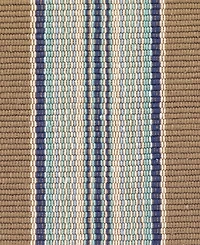 Dash and Albert Rugs by Annie Selke Blue Heron Stripe Indoor/Outdoor DA142 5'x8' Area Rug