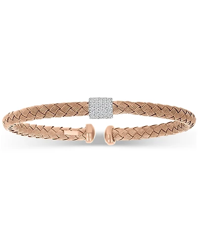 Cubic Zirconia Bangle Bracelet 18"