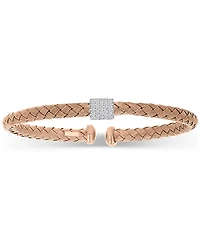 Cubic Zirconia Bangle Bracelet 18"