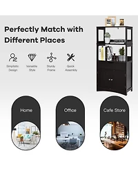 Volenca Bathroom Storage Cabinet with Drawer and Shelf Floor Cabinet