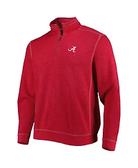 Tommy Bahama Men's Crimson Alabama Tide Sport Tobago Bay Tri-Blend Mock Neck Half-Zip Jacket