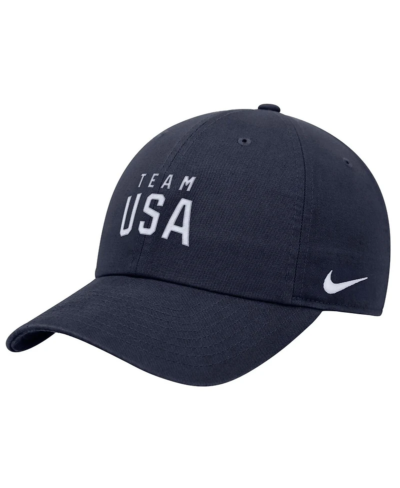 Nike Big Boys and Girls Navy Team Usa Club Adjustable Hat