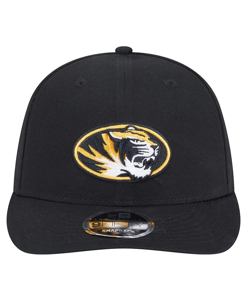 New Era Men's Black Missouri Tigers Low Profile 9FIFTY Snapback Hat