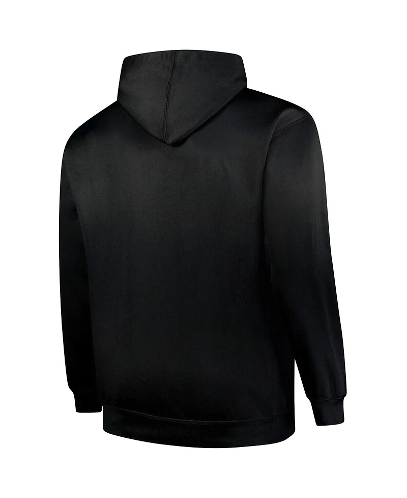 Fanatics Men's Black Miami Dolphins Big Tall Fleece Pullover Hoodie