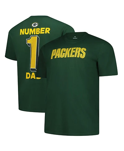 Fanatics Men's Green Bay Packers Big Tall Number One Dad T-Shirt