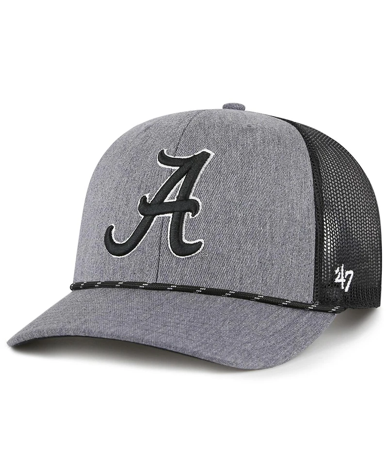 '47 Brand Men's Gray Alabama Crimson Tide Carbon Rope Adjustable Hat