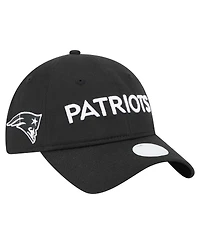 New Era Women's Black New England Patriots Cece 9TWENTY Adjustable Hat