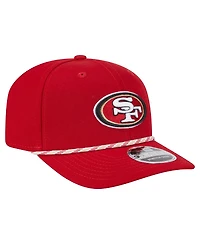 New Era Men's Scarlet San Francisco 49ers Gameday Multi Rope 9SEVENTY Stretch-Snap Hat