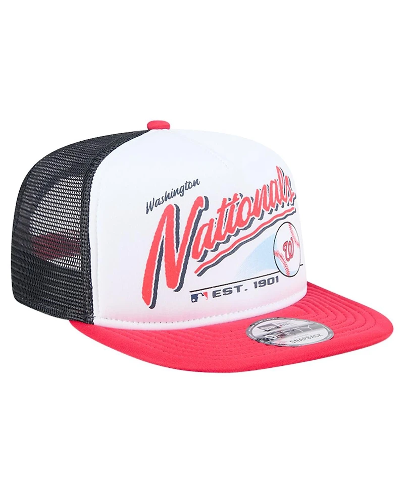 New Era Big Boys and Girls White Washington Nationals Retro 9FIFTY Snapback Hat