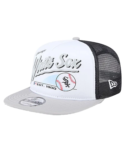 New Era Big Boys and Girls White Chicago White Sox Retro 9FIFTY Snapback Hat