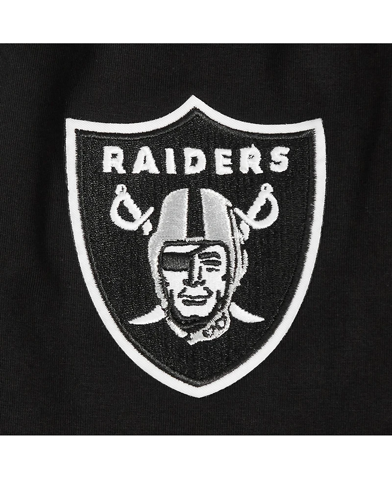 Pro Standard Women's Maxx Crosby Black Las Vegas Raiders Player Name Number Cropped Boxy T-Shirt