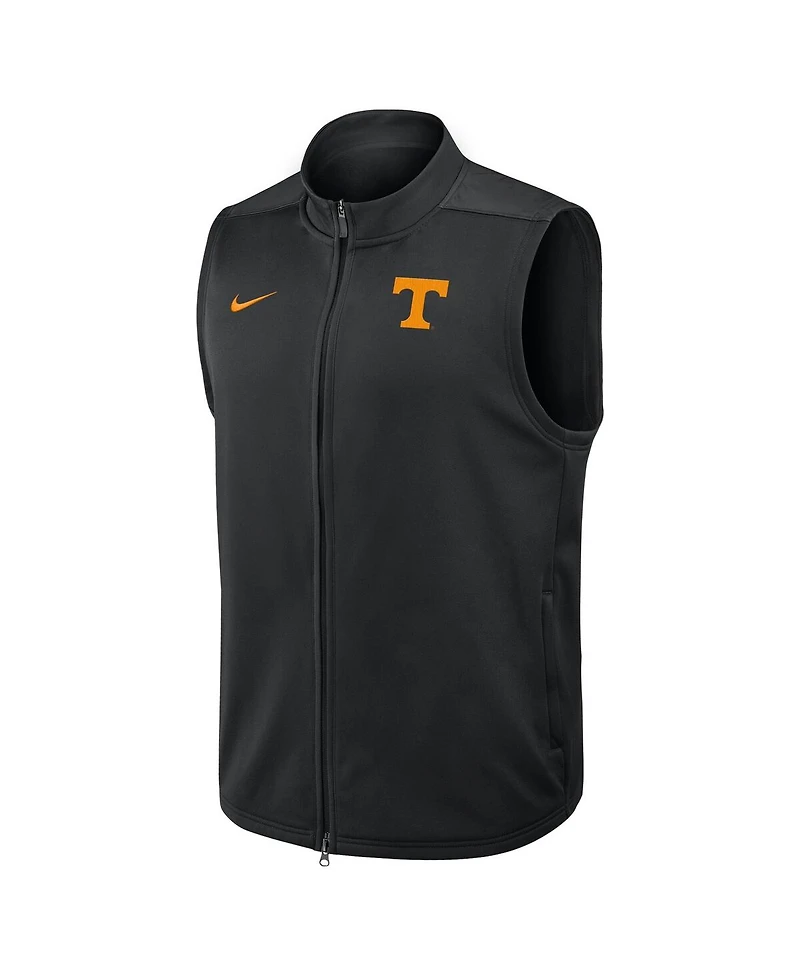 Nike Men's Black Tennessee Volunteers Primetime Victory Performance Full-Zip Vest