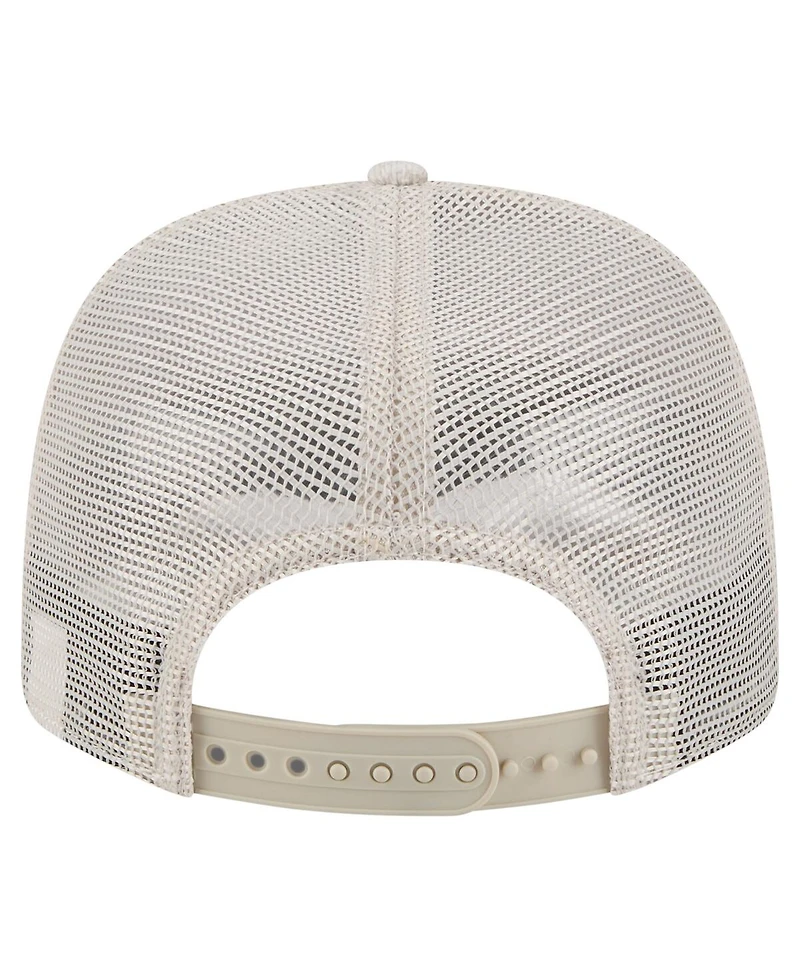 New Era Men's Light Beige Miami Marlins Flawless 9SEVENTY Stretch-Snap Hat