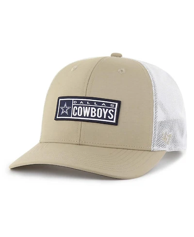 '47 Brand Men's Khaki Dallas Cowboys Acapulco Brrr Trucker Adjustable Hat