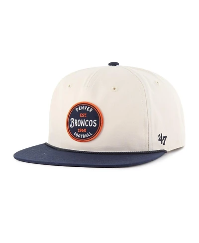 '47 Brand Men's Cream Denver Broncos Payson Captain Adjustable Hat