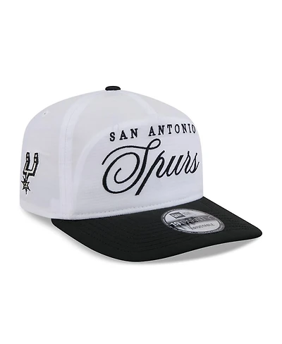 New Era Men's White/Black San Antonio Spurs 2025 Nba Draft On-Stage Nylon 19TWENTY Adjustable Hat