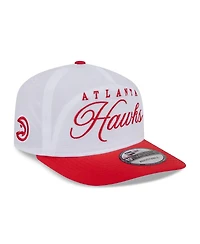 New Era Men's White/Red Atlanta Hawks 2025 Nba Draft On-Stage Nylon 19TWENTY Adjustable Hat